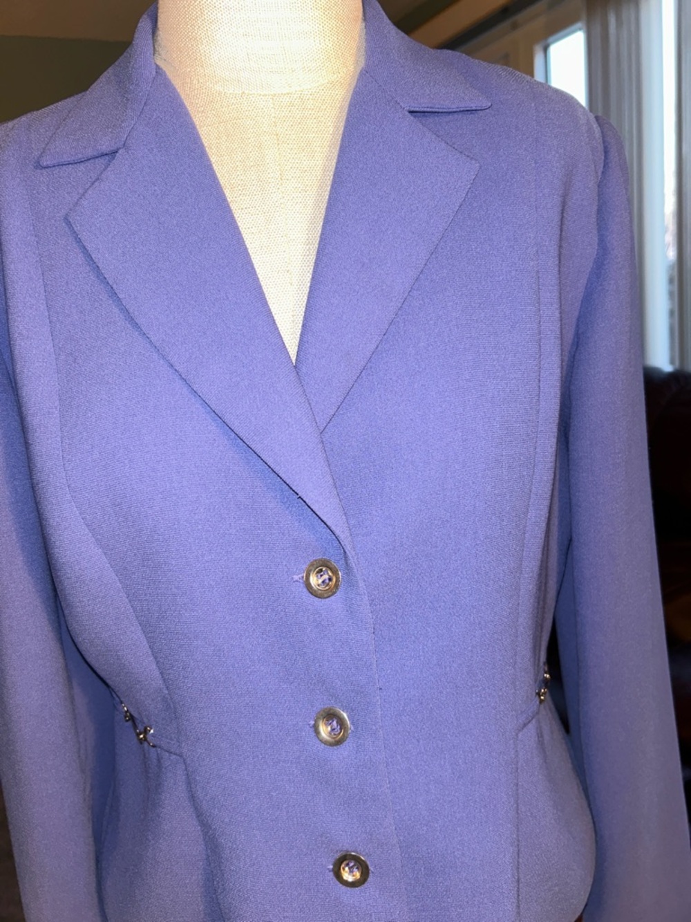 Vintage Studio I - Periwinkle Tailored Blazer Jacket Women’s Size 10